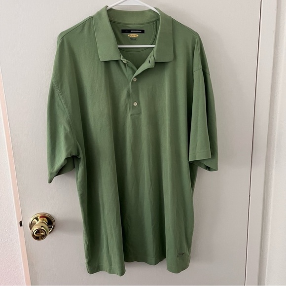 Greg Norman Men’s Play Dry Performance Mesh Polo Green Short Sleeve XXL - Picture 1 of 12